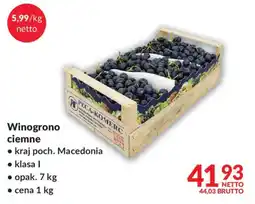 Makro Winogrono ciemne oferta
