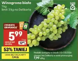 Delikatesy Centrum Winogrona białe oferta