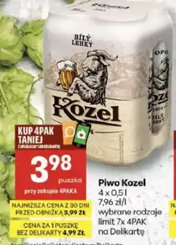 Delikatesy Centrum Piwo Kozel oferta