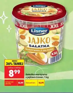 Biedronka Sałatka warzywna z jajkiem Lisner oferta