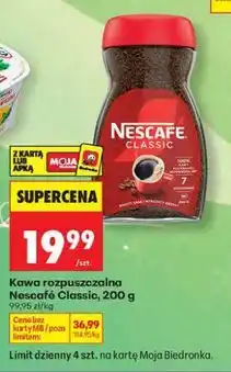 Biedronka Kawa rozpuszczalna Nescafé Classic oferta