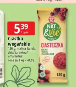 E.Leclerc Ciastka wegańskie malina burak chia Nat & Vie oferta