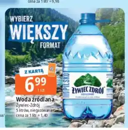 E.Leclerc Woda źródlana niegazowana Żywiec Zdrój oferta