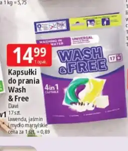 E.Leclerc Kapsułki do prania Wash & Free lawenda jaśmin i mydło marsylskie oferta
