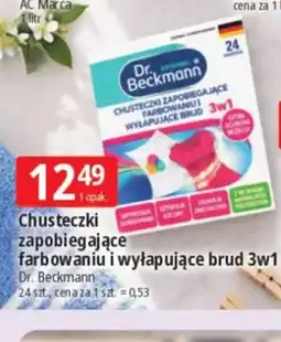E.Leclerc Chusteczki zapobiegające farbowaniu i wyłapujące brud 3w1 Dr. Beckmann oferta