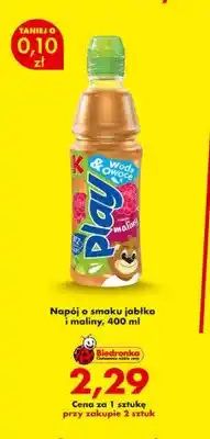 Biedronka Napój o smaku jabłka i maliny Kubuś Play oferta