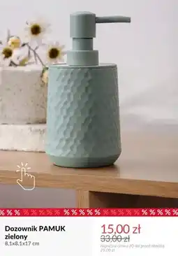 Homla Dozownik Pamuk zielony 8,1x8,1x17 cm oferta