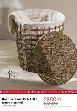 Homla Kosz na pranie Denahi z trawy morskiej 36x43x47 cm oferta