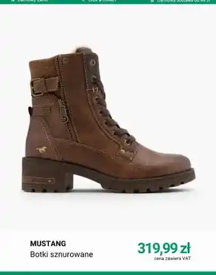 Deichmann Botki sznurowane Mustang oferta