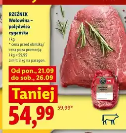 Lidl Wołowina polędwica cygańska Rzeźnik oferta