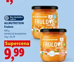 Lidl Dżem bez dodatku cukru Allnutrition Frulove Confifrutti morela oferta