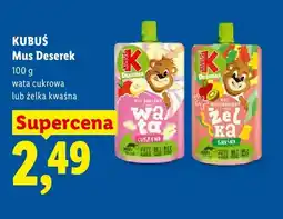 Lidl Mus Kubuś Deserek wata cukrowa oferta