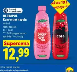 Lidl Koncentrat napoju Herbapol oranżada czerwona oferta