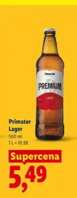 Lidl Piwo Primator Premium Lager oferta