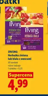 Lidl Herbata zielona Irving mango z grejpfrutem oferta