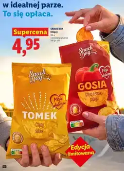 Lidl Chipsy solone Tomek Snack Day oferta