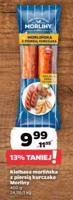Netto Kiełbasa morlińska z piersią kurczaka Morliny oferta