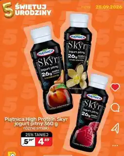 Biedronka Piątnica High Protein Skyr jogurt pitny 360 g oferta