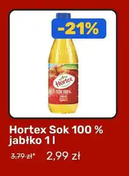 Biedronka Hortex Sok 100 % jabłko 1 l oferta