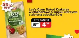 Biedronka Lay's Oven Baked Krakersy wielozbożowe o smaku warzywa z zieloną cebulką 80 g oferta
