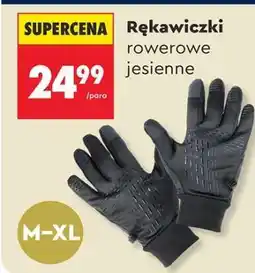 Biedronka Rękawiczki rowerowe jesienne oferta