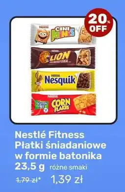 Biedronka Nestlé Fitness Płatki śniadaniowe w formie batonika 23,5 g oferta