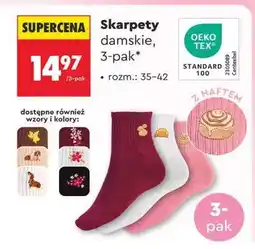Biedronka Skarpety damskie, 3-pak oferta