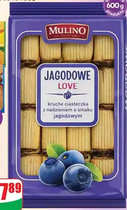 Dino Ciastka kruche z nadzieniem jagodowym Mulino oferta