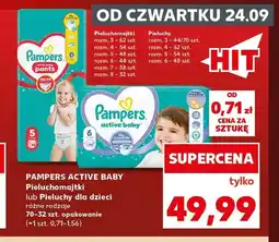 Kaufland Pieluchomajtki dla dzieci Pampers Active Baby oferta
