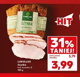 Kaufland Szynka bez dodatku E Lukullus oferta
