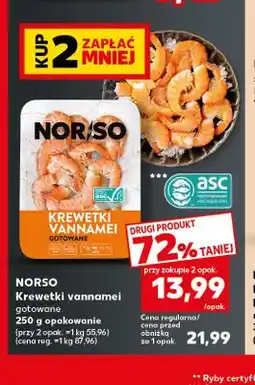 Kaufland Krewetki vannamei gotowane Norso oferta