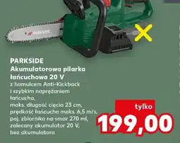Kaufland Akumulatorowa pilarka łańcuchowa Parkside oferta