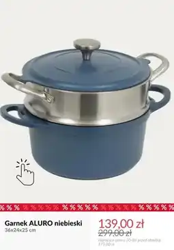 Homla Garnek Aluro niebieski 36x24x25 cm oferta