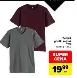 Carrefour T-shirt gładki męski oferta