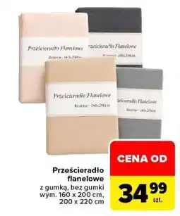 Carrefour Prześcieradło flanelowe oferta