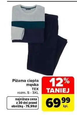 Piżama ciepła męska TEX