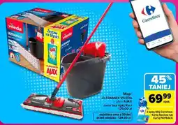 Carrefour Mop ULTRAMAX VILEDA + płyn AJAX oferta