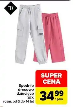 Carrefour Spodnie dresowe dziecięce oferta