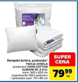 Carrefour Komplet kołdra, poduszka* TWOJA CHWILA oferta