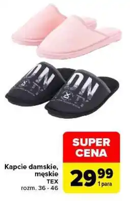 Carrefour Kapcie damskie, męskie oferta