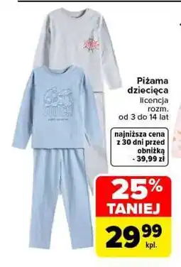 Carrefour Piżama dziecięca oferta