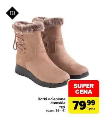 Botki ocieplane damskie
