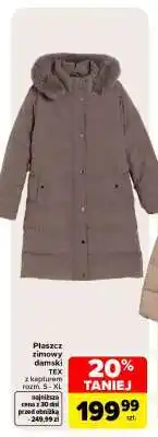 Carrefour Płaszcz zimowy damski TEX oferta
