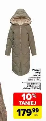 Carrefour Płaszcz długi damski oferta