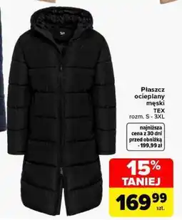 Carrefour Płaszcz ocieplany męski oferta