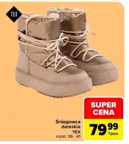 Carrefour Śniegowce damskie oferta