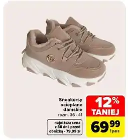 Carrefour Sneakersy ocieplane damskie oferta