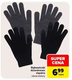 Carrefour Rękawiczki dzianinowe męskie oferta