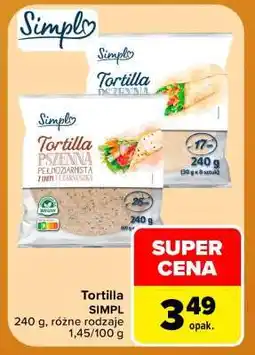 Carrefour Tortilla SIMPL oferta
