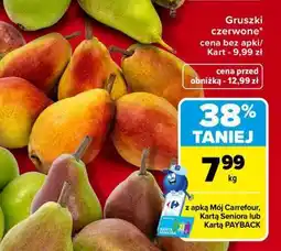 Carrefour Gruszki czerwone oferta